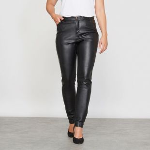 Pantalon 5 poches slim en simili