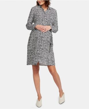Maternity Belted Shirtdress