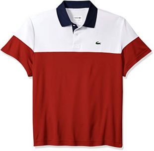 Sport Short Sleeve Color Blocked Polo