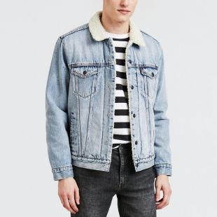 Veste En Jean Doublée Sherpa NOROZE - Style Trucker Occidental, 100% Coton, Pour Enfant