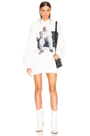 R13 - Biggie Couch Hoodie in White