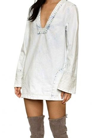 Free People Dreaming of Denim Tunic