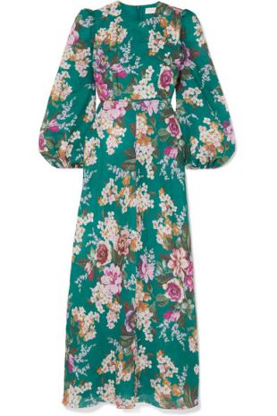 Allia floral-print linen maxi dress