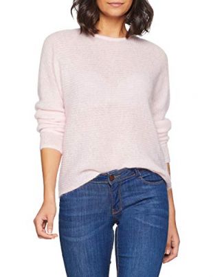 ESPRIT Collection Women's 098eo1i015 Jumper, (Light Pink 690), Small