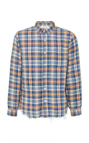 Plaid Shirt with frayed hem
