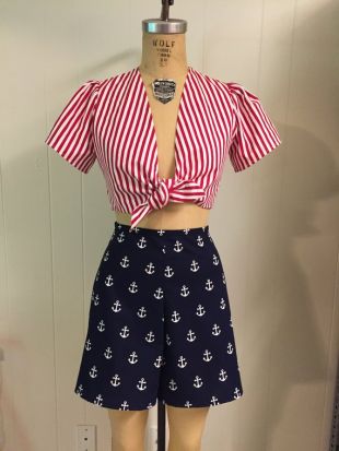 Lola Tie Top - Rayé