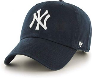 MLB New York Yankees Men's '47 Brand Home Clean Up Cap, Navy, One-Size