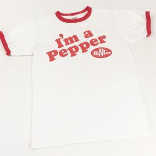 Vintage Dr. Pepper I’m a Pepper Ringer Tee Size S