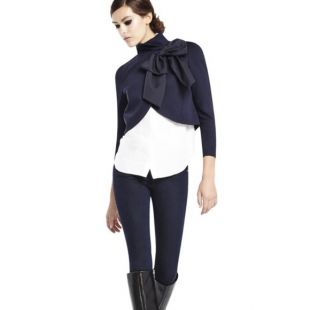 Alice and olivia addison bow outlet jacket