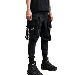 New Big Pockets Streetwear Trousers Hip Hop Punk Harem Pants