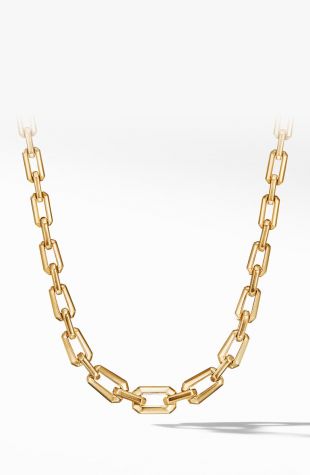 David Yurman Novella Faceted 18K Yellow Gold Chain Necklace | Nordstrom