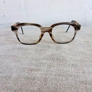 Original vintage années 1960 verres bruns cadre Unisex lunettes Old optometry Halloween costume Noel cadeau unique