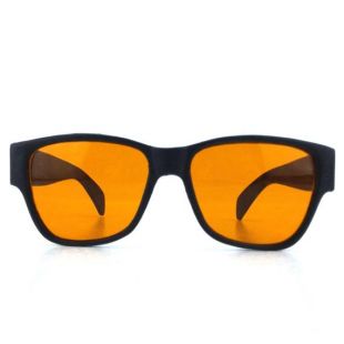 surdimensionné lunettes de soleil noir | lentille couleur ambre