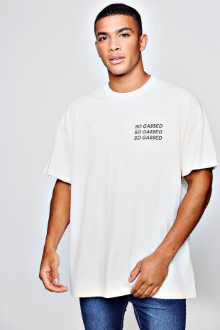 So Gassed Oversized Graphic T-Shirt