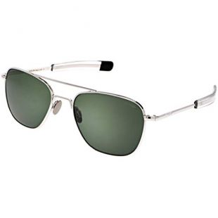Randolph Aviator White Gold Bayonet Gray Polarisé