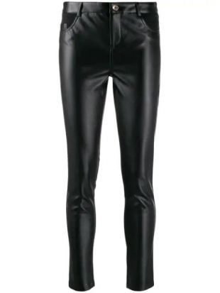 LIU JO wet-look Skinny Trousers - Farfetch