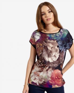 Ted Baker - Rihanna Technicolour Bloom T-shirt by Ted Baker