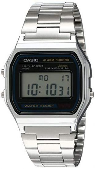 Casio Men's  A158WA-1DF Stainless Steel Digital Watch
