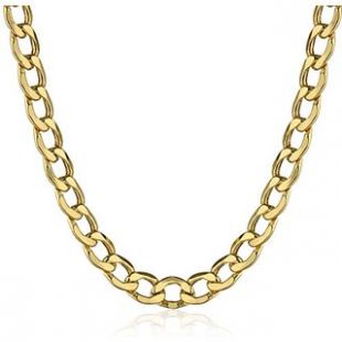 JewelStop 10k Solid Yellow Gold 4.7 mm Comfort Curb Bracelet, Lobster Claw Clasp- 8"