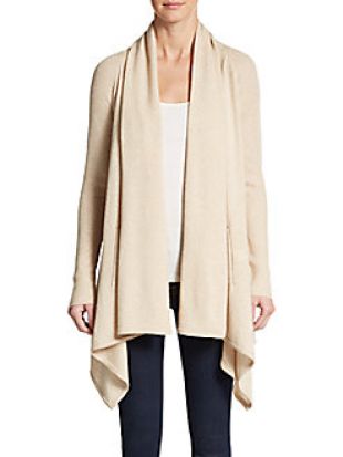 vince - Vince Draped Wool/Cashmere Cardigan