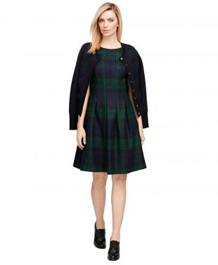 BROOKS BORTHERS - WOOL PLAID DRESS