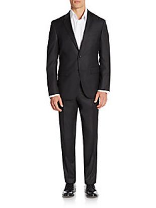 Hugo Boss - Hugo Boss The Grand/Central Regular-Fit Pinstriped Virgin ...