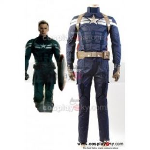 Captain America 2 The Winter Soldier Uniform de Steve Rogers Cosplay Costume