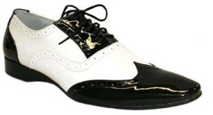 Chaussures Hommes - Vernis Bicolore Noir et Blanc