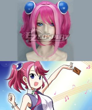 Yu-Gi-Oh! Yugioh ARC-V Yuzu Hiragi Pink Cosplay Wig