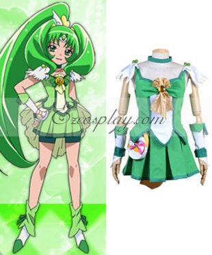 Pretty Cure Smile PreCure Midorikawa Nao (Cure March) Cosplay Costume