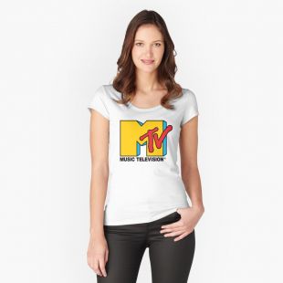MTV Music Television Logo T-shirt ajusté