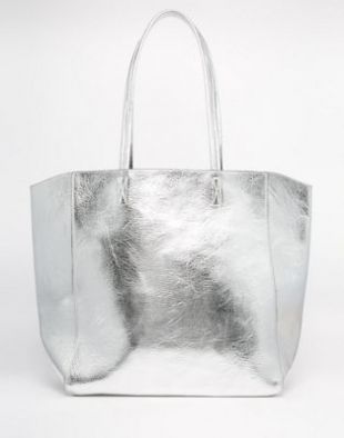 Metallic Tote Shopper Bag