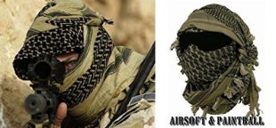 MILTEC Shemagh keffieh Cheche ESERCITO USA, PALESTINESE Bandana, Airsoft Paintball Outdoor
