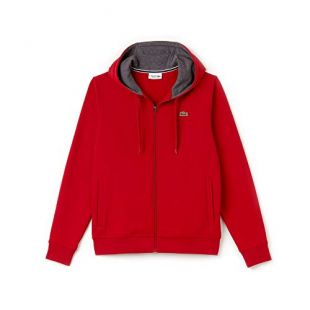 Lacoste Sport SH7609 Sweat-Shirt, Rouge (Phare/Bitume Edp), Large (Taille Fabricant: 5) Homme