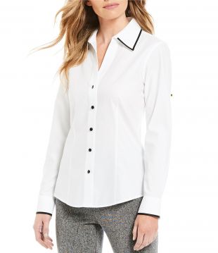 Investments - Christine Gold Label Non Iron Long Sleeve Button Front ...