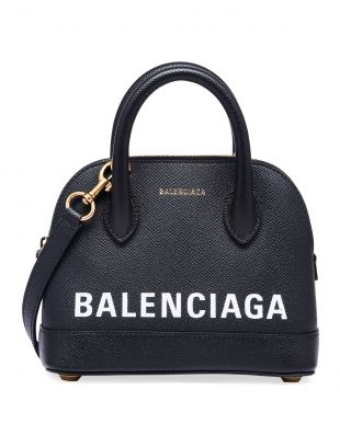 Balenciaga Ville XXS AJ Top-Handle Bag with Logo
