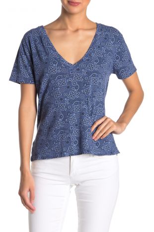 LNA | Printed V-Neck Classic T-Shirt | Nordstrom Rack