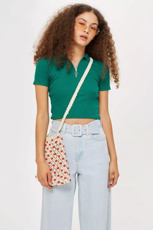 Short Sleeve Zip Polo