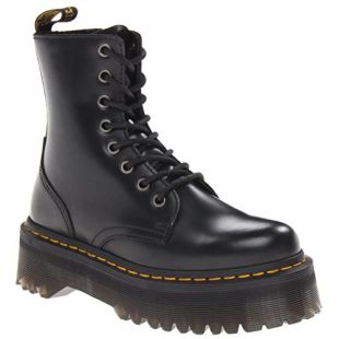 Dr. Martens Jadon Black Polished Smooth, Brogues Mixte Adulte