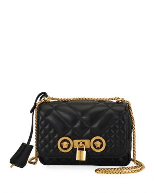 Icon Small Quilted Napa Leather Crossbody Bag