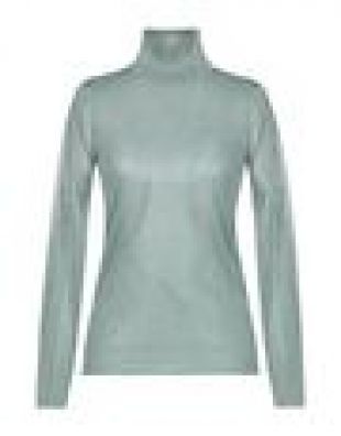 Metallic Turtleneck Top