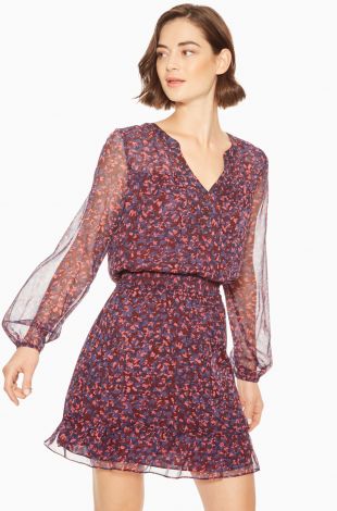 Purple and Pink Snakeskin Dress