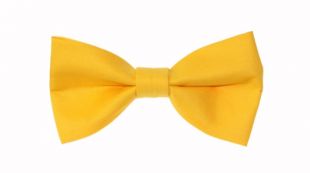 Corn Yellow Clip-On Cotton Bow Tie (fr) Noeud papillon pour hommes (fr) Cravate d'arc de garçons