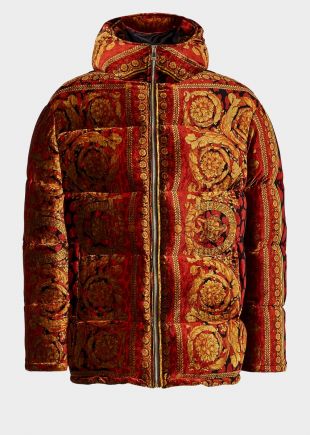 Versace red 2025 velvet jacket