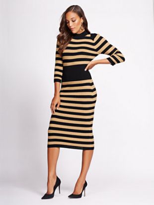 Stripe Sweater Dress - Gabrielle Union Collection