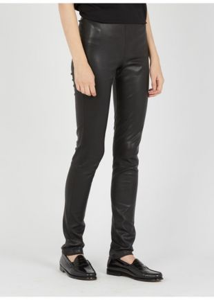 LEGGING EN CUIR NOIR