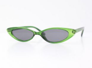 GREEN CATEYE RETRO lunettes de soleil / oeil de chat / oeil de chat / rave / raver / clubkid / club kid / 90's / narrow / femme fetale / funky / féminin