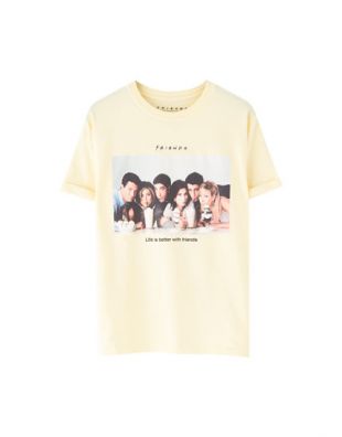 T-shirt Friends jaune