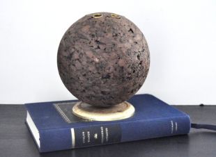 Boule au milieu du siècle Pat Bulletin toupie porte crayon Cork