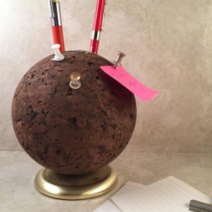 Crayon rétro porte bouchon boule mémo Note titulaire MCM Bureau Ketcham accessoire McDougall Bulletin boule